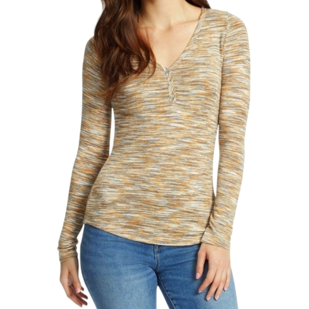 William Rast Serenity V Neck Honey Ginger